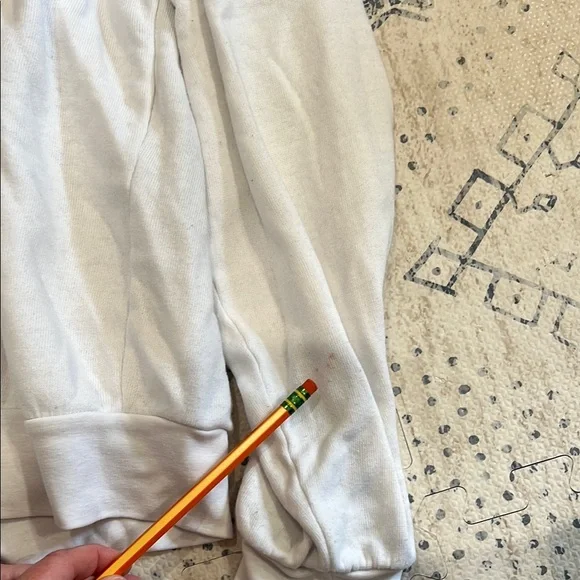 Aviator Nation 5 STRIPE RELAXED ZIP HOODIE - WHITE - Picture 4 of 5